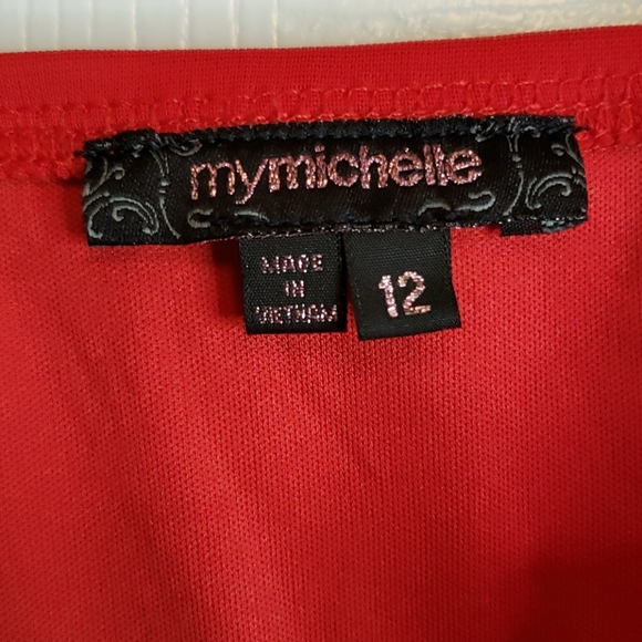 Red Ruffle Dress - Picture 5 of 6